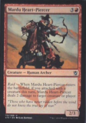 Mardu Heart-Piercer - Khans of Tarkir: #116, Magic: The Gathering Nm R241