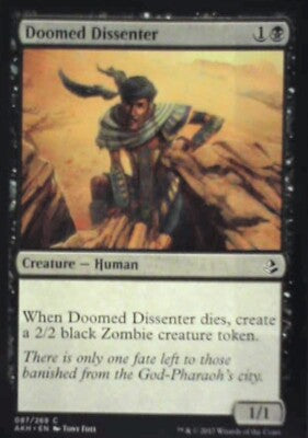 Doomed Dissenter - Amonkhet: #87, Magic: The Gathering Nm R143