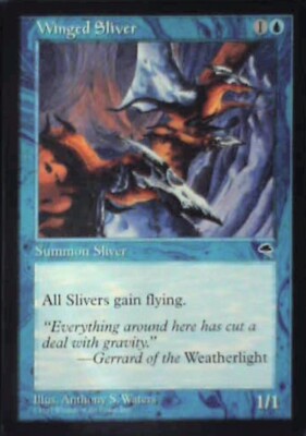 Winged Sliver - Tempest: #106, Magic: The Gathering Nm R208