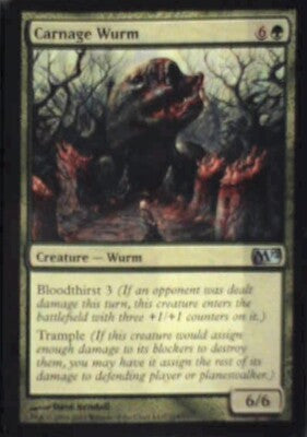 Carnage Wurm - Magic 2012 (M12): #168, Magic: The Gathering Nm R123