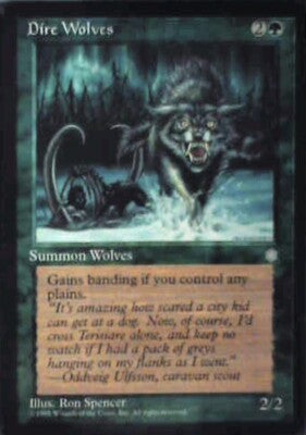 Dire Wolves - Ice Age: #230, Magic: The Gathering Nm R191