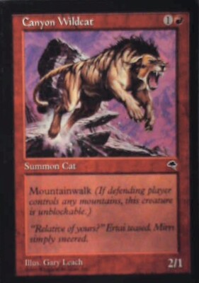 Canyon Wildcat - Tempest: #167, Magic: The Gathering Lp R234