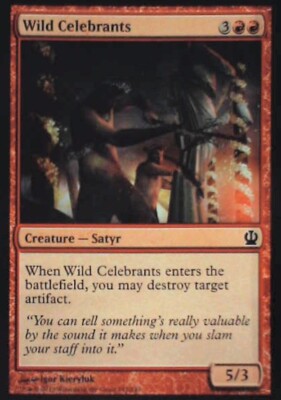 Wild Celebrants - Theros: #147, Magic: The Gathering Nm R83