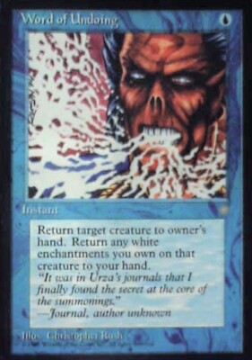 Word of Undoing - Ice Age: #108, Magic: The Gathering Nm R125