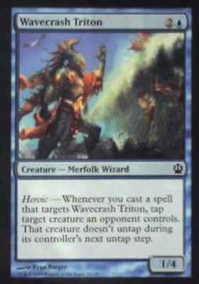 Wavecrash Triton - Theros: #74, Magic: The Gathering Nm R215