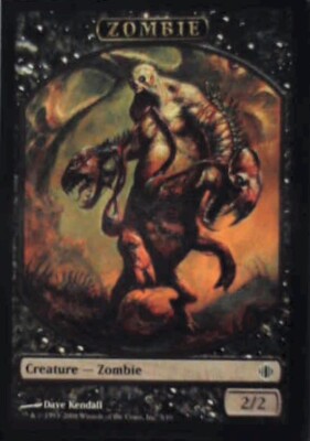 Zombie Token - Shards of Alara: #5, Magic: The Gathering Nm R127