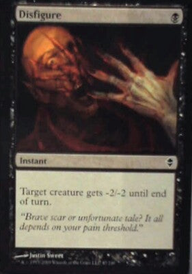 Disfigure - Zendikar: #87, Magic: The Gathering Lp R96