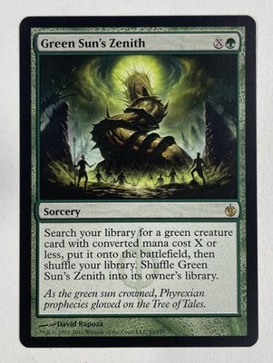 Green Sun’s Zenith Mirrodin Besieged Near Mint NM MTG Magic The Gathering A