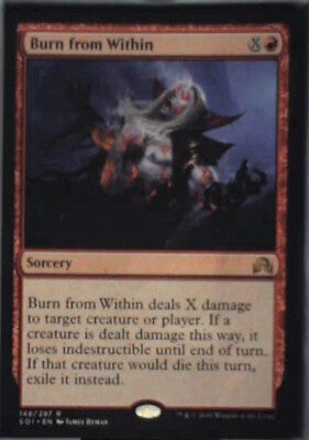 Burn from Within - Shadows over Innistrad: #148, Magic: The Gathering Nm R87