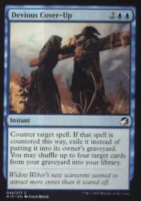 Devious Cover-Up - Innistrad: Midnight Hunt: #48, Magic: The Gathering Nm R230