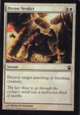 Divine Verdict - Theros: #8, Magic: The Gathering Nm R224