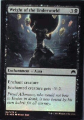 Weight of the Underworld - Magic Origins: #126, MTG - Foil Lp R249
