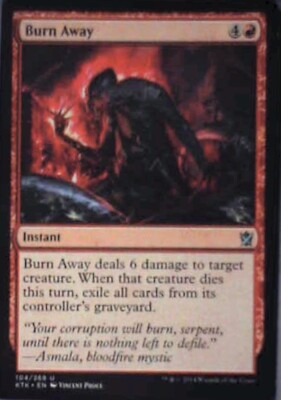 Burn Away - Khans of Tarkir: #104, Magic: The Gathering Nm R165