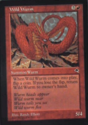 Wild Wurm - Tempest: #212, Magic: The Gathering Nm R95