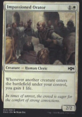 Impassioned Orator - Ravnica Allegiance: #12, Magic: The Gathering Nm R110