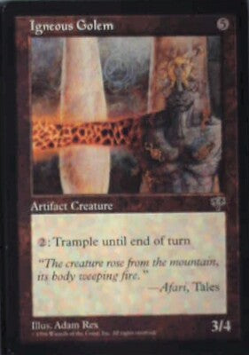 Igneous Golem - Mirage: #305, Magic: The Gathering Nm R138