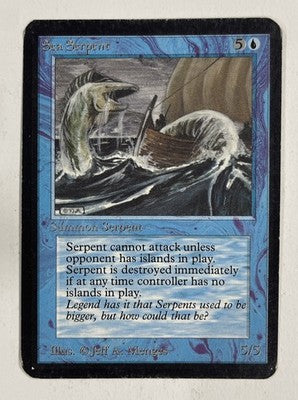 Sea Serpent Alpha MP Moderate Play MTG Magic The Gathering B