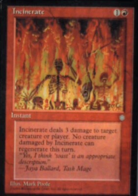 Incinerate - Ice Age: #194, Magic: The Gathering Lp R96