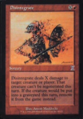 Disintegrate - Timeshifted: #58, Magic: The Gathering Lp R38