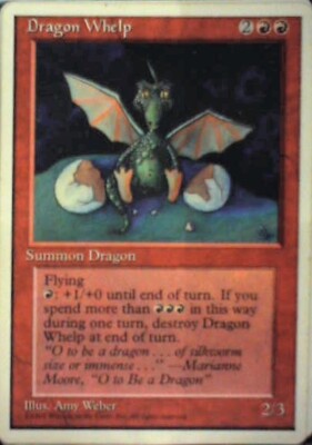 Dragon Whelp - Fourth Edition: #186, Magic: The Gathering Nm R39