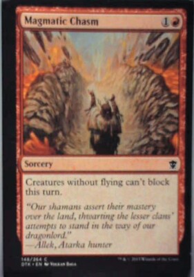 Magmatic Chasm - Dragons of Tarkir: #148, Magic: The Gathering Nm R135