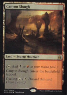 Canyon Slough - Amonkhet: #239, Magic: The Gathering Nm R237
