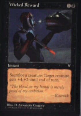 Wicked Reward - Visions: #75, Magic: The Gathering Nm R124