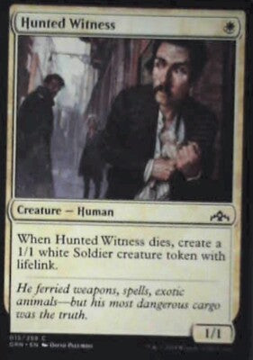 Hunted Witness - Guilds of Ravnica: #15, Magic: The Gathering Nm R127