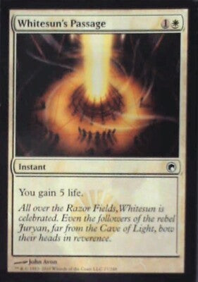Whitesun's Passage - Scars of Mirrodin: #27, Magic: The Gathering Lp R38
