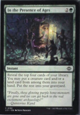 In the Presence of Ages - The Lost Caverns of Ixalan: #192, MTG Nm R183