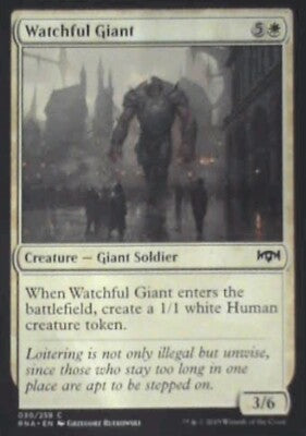 Watchful Giant - Ravnica Allegiance: #30, Magic: The Gathering Nm R116