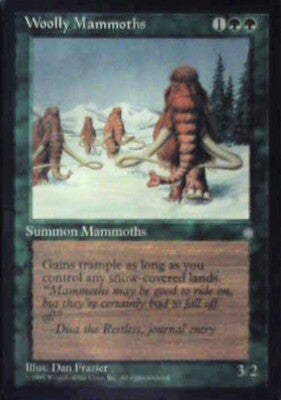 Woolly Mammoths - Ice Age: #278, Magic: The Gathering Nm R196