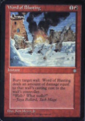 Word of Blasting - Ice Age: #224, Magic: The Gathering Nm R211