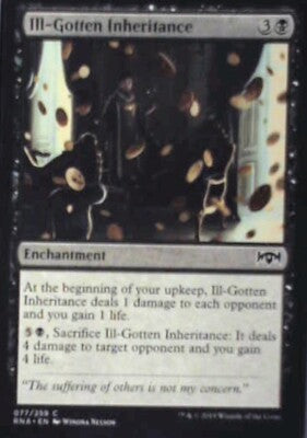 Ill-Gotten Inheritance - Ravnica Allegiance: #77, Magic: The Gathering Nm R144