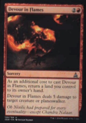 Devour in Flames - Oath of the Gatewatch: #106, Magic: The Gathering Nm R152