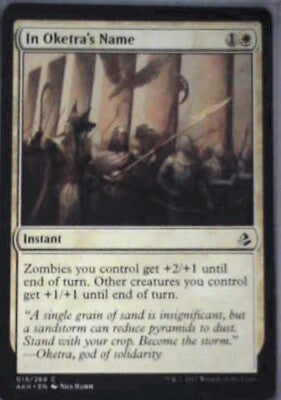 In Oketra's Name - Amonkhet: #19, Magic: The Gathering Nm R185