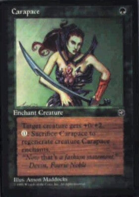 Carapace [Version 2] - Homelands: #84b, Magic: The Gathering Nm R124