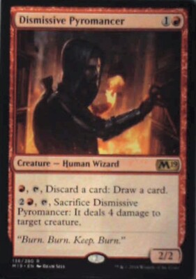 Dismissive Pyromancer - Core Set 2019: #136, Magic: The Gathering Nm R236