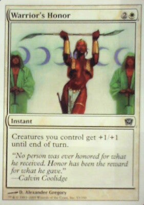 Warrior's Honor - 9th Edition: #53, Magic: The Gathering Nm R100
