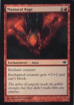 Maniacal Rage - Conflux: #68, Magic: The Gathering Lp R97