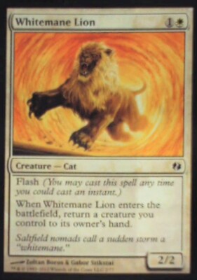 Whitemane Lion - Duel Decks: Venser vs. Koth: #2, Magic: The Gathering Lp R99