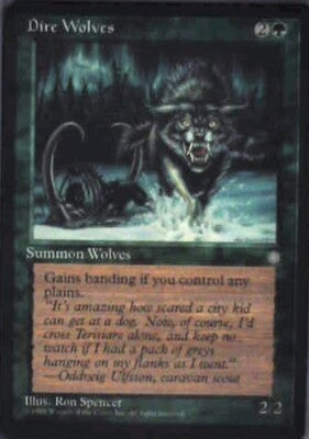 Dire Wolves - Ice Age: #230, Magic: The Gathering Nm R83