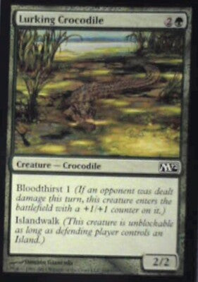 Lurking Crocodile - Magic 2012 (M12): #184, Magic: The Gathering Nm R132