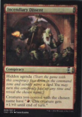 Incendiary Dissent - Conspiracy: Take the Crown: #8, Magic: The Gathering Nm R48