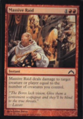 Massive Raid - Gatecrash: #100, Magic: The Gathering Nm R241