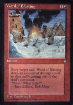 Word of Blasting - Ice Age: #224, Magic: The Gathering Nm R125