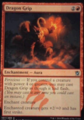Dragon Grip - Khans of Tarkir: #107, Magic: The Gathering Nm R202