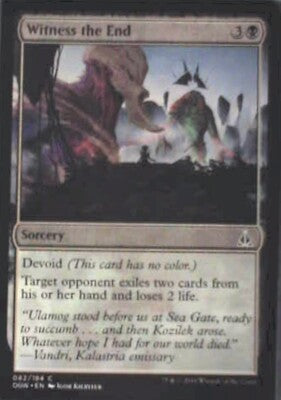 Witness the End - Oath of the Gatewatch: #82, Magic: The Gathering Nm R110