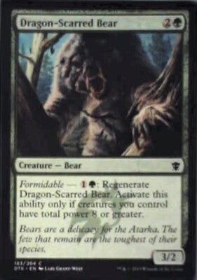 Dragon-Scarred Bear - Dragons of Tarkir: #183, Magic: The Gathering Nm R162