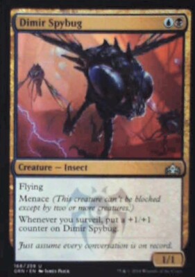 Dimir Spybug - Guilds of Ravnica: #166, Magic: The Gathering Nm R150